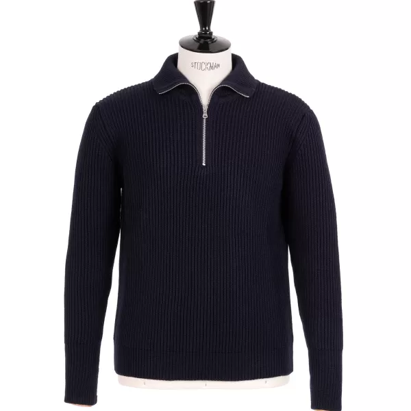 Specials X MJ Andersen-Andersen X Mj: Sweater "Half-Zip Troyer" Made Of Pure Merino