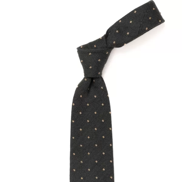 Cesare Attolini Archivio Storico: Silk And Wool Tie "Quadri Jacquard" - Handrolled