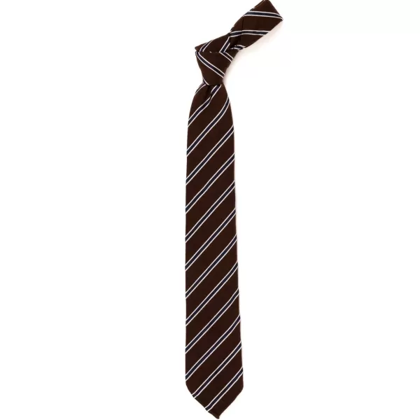 Cesare Attolini Archivio Storico: Silk Mix Tie "Strisce Del Reggimento" - Hand Rolled