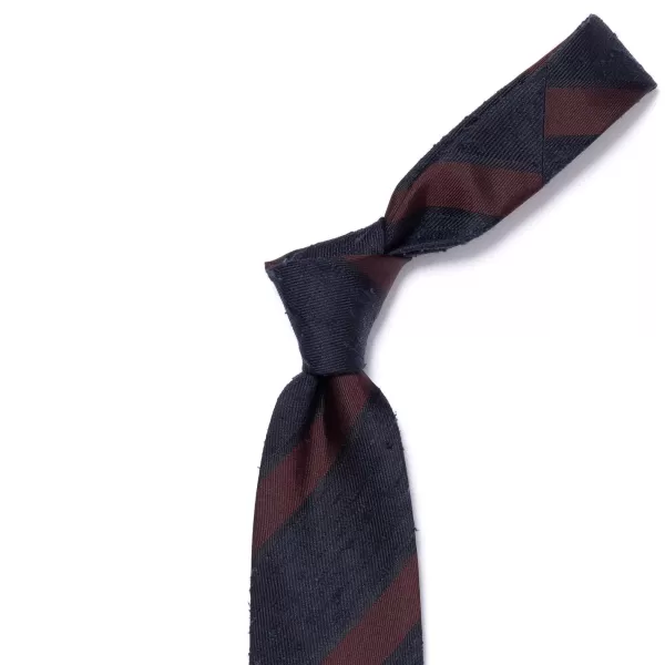 Cesare Attolini Archivio Storico: Tie "Blocco Di Shantung" Pure Silk - Hand Rolled