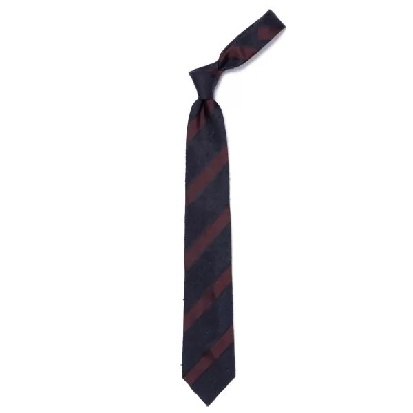 Cesare Attolini Archivio Storico: Tie "Blocco Di Shantung" Pure Silk - Hand Rolled