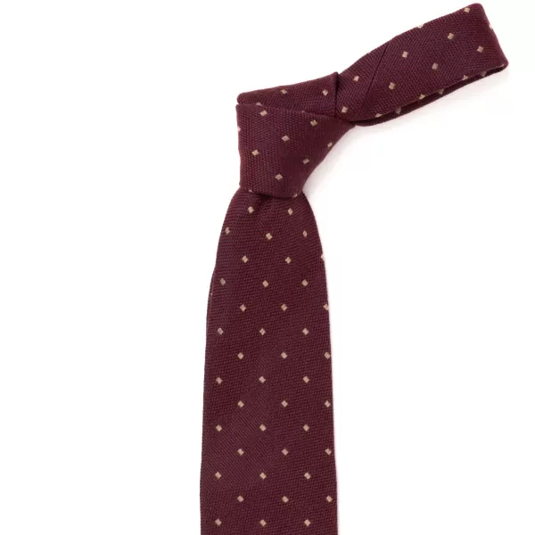 Cesare Attolini Archivio Storico: Tie "Quadri Jacquard" In Silk And Wool - Handrolled