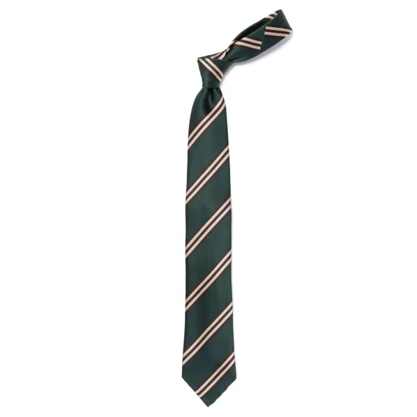 Cesare Attolini Archivio Storico: Tie "Reggimento Verde" Pure Silk - Hand Rolled
