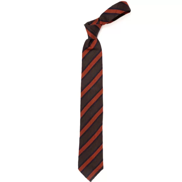 Cesare Attolini Archivio Storico: Tie "Strisce Della Scuola" In Silk And Wool - Handro