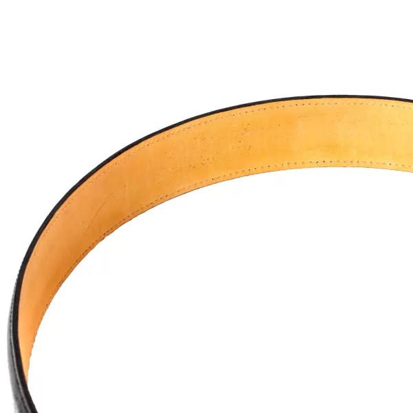 Saint Crispin's Belt Made Of Black Calfskin - Hand-Colored