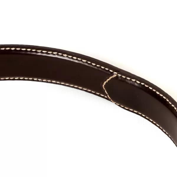 Saint Crispin's Belt Made Of Dark Brown "Horween Chicago" Horse Leather - Hand-Polished