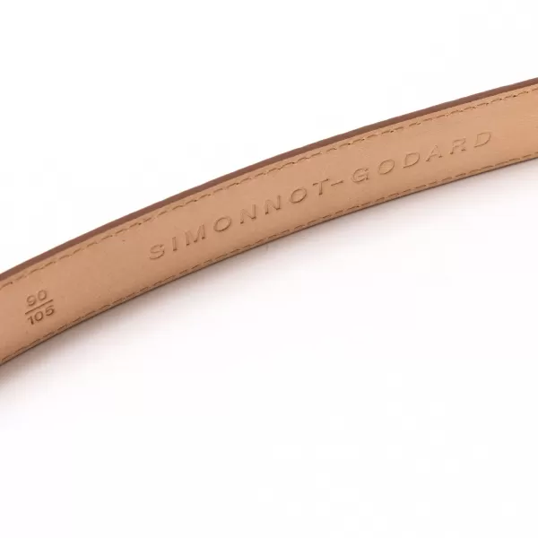 Simonnot-Godard Belt Made Of Original "Taurillons" Made Of Cub Leather - Handcrafted