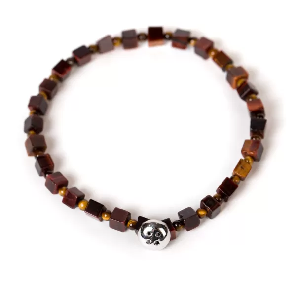 Barbarulo Napoli Bracelet "Tiger" With Blue Stone And Head Made Of Sterling Silver - Ha