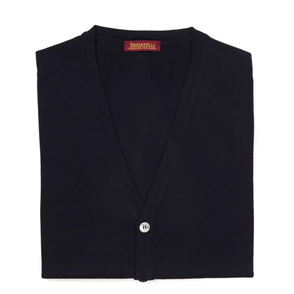 Brigatelli dal 1922 Per Michael Jondral: Cardigan Made Of Finest Merin