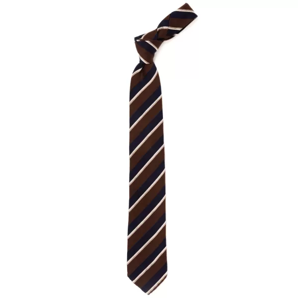 Cesare Attolini Ca Archivio Storico: Silk Mix Tie "Striscia Da Mogador" - Hand Rolled