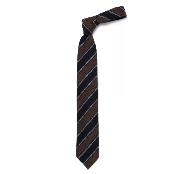 Cesare Attolini Ca Archivio Storico: Tie "Nuovo Reggimento" In Pure Cashmere - Handrol