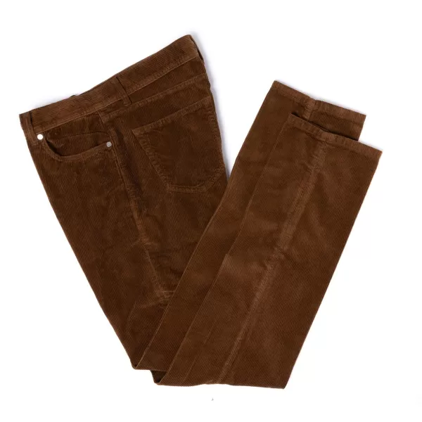 Cesare Attolini Ca Exclusively For Mj: Luxury Jeans "Soft-Cord" Made Of Soft Cotton Mi
