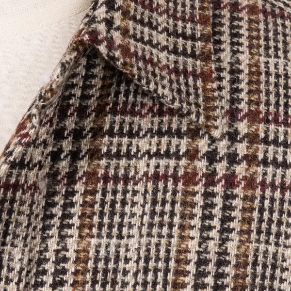 De Petrillo Checked Sports Jacket "Shirt Pocket" Made Of Pure Wool By Fe