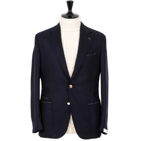 De Petrillo Club Button Jacket Made Of Wool And Cashmere By Drago - Ha