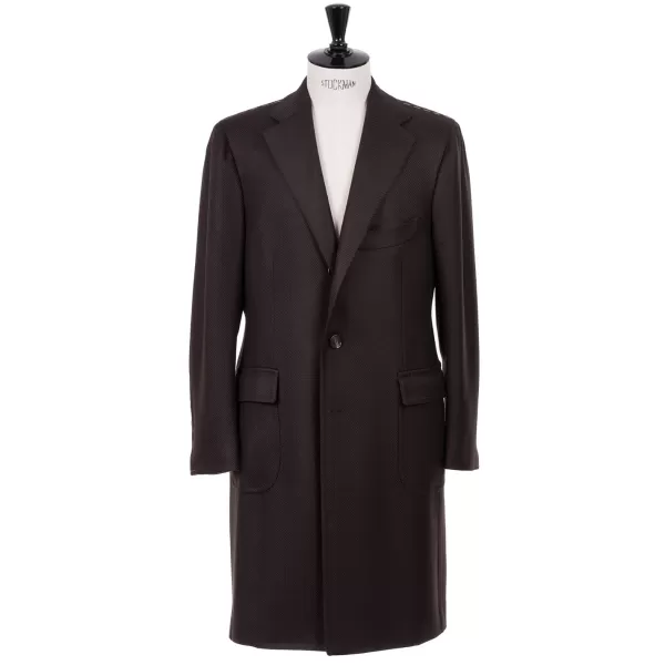 Cesare Attolini Coat "Capodimonte" From Scottish Lambswool And Cashmere - Pure Handwor