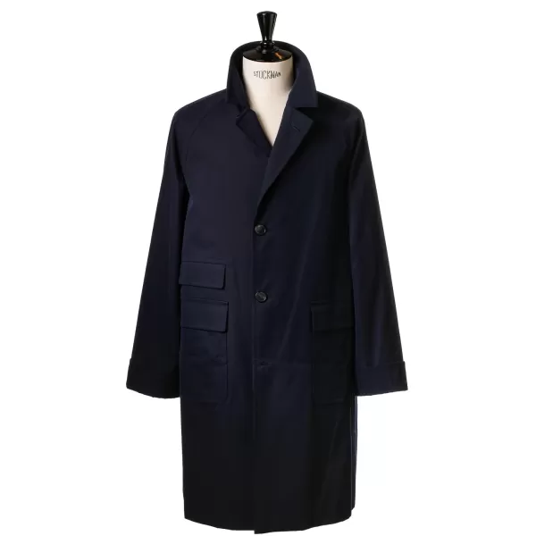 Coherence Coat "Corb Ii" Made Of Japanese Cotton Gabardine