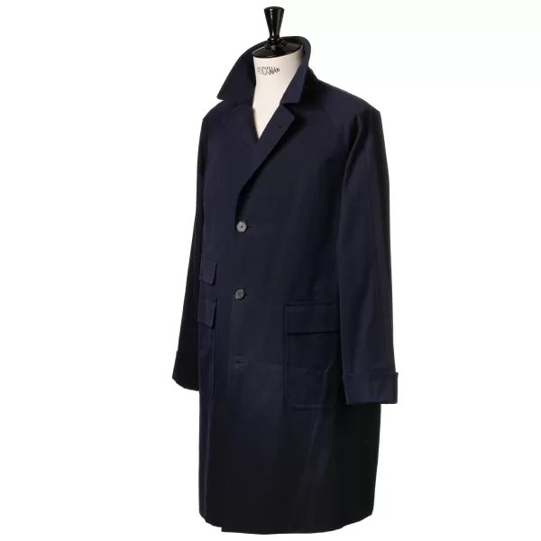 Coherence Coat "Corb Ii" Made Of Japanese Cotton Gabardine