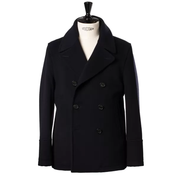 Sealup Dark Blue Caban Jacket "Amalfi" Made Of Water Repellent Wool
