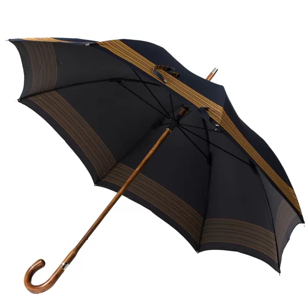 Maglia Dark Blue Cane Umbrella "Lord" With Polished Maple Handle