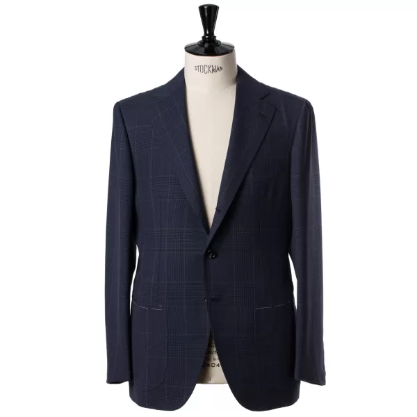 Cesare Attolini Dark Blue Suit "Magistrale" Made Of English High Twist Wool - Purely H