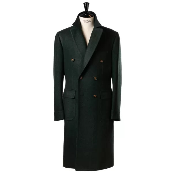 Cesare Attolini Double Breasted Coat "Spettacolo" Made Of Finest Merino Lambswool - Pu