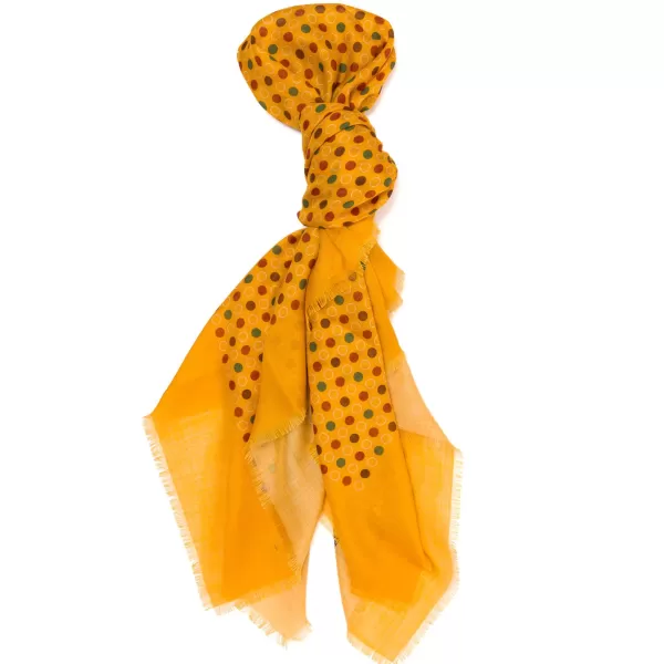 Petronius Exclusive For Michael Jondral: Carree Scarf "Palline E Cerchi" In Wool