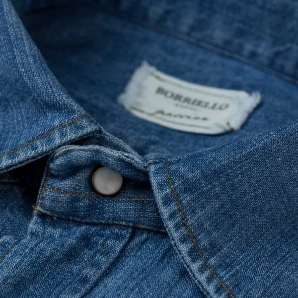 Borriello Exclusive For Michael Jondral: Japanese Cotton Denim Shirt "Italian We
