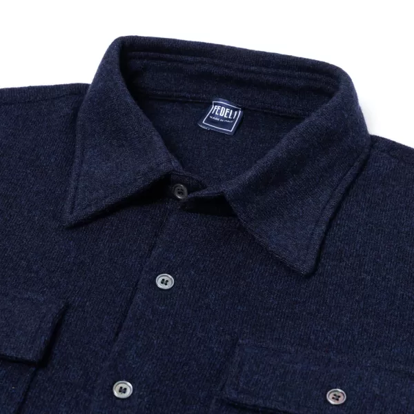 Fedeli Exclusive For Michael Jondral: Knitted Shirt "Corviglia" In Pure Cashm