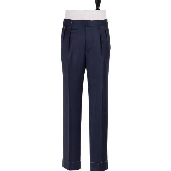 Rota Sartorial Exclusive For Michael Jondral: Trousers "New York" With Two Pleats - R