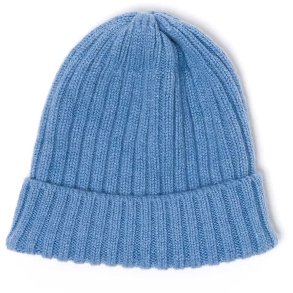 Fedeli Exclusive To Michael Jondral: Azure Blue Knitted Hat In Pure Scottish