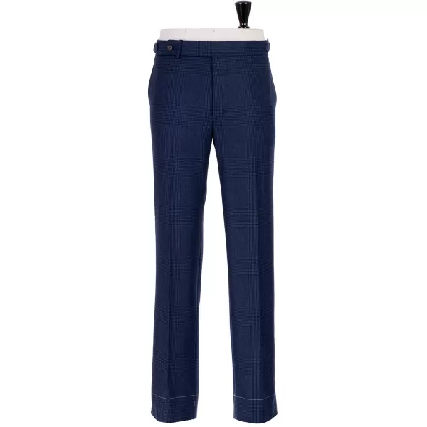 Rota Sartorial Exclusive To Michael Jondral: Blue Checked Flannel Pants "Galles" In P