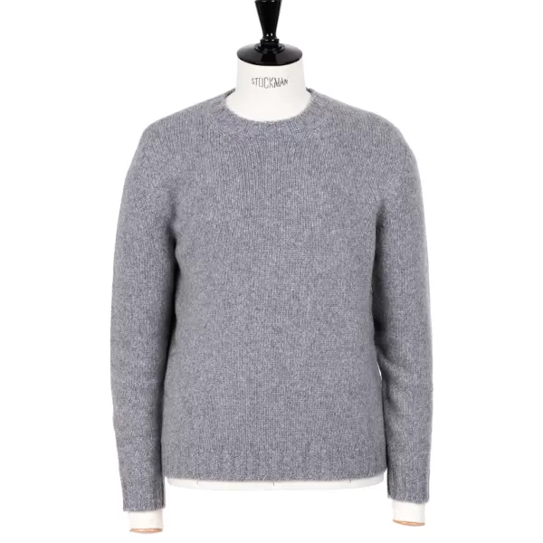 Fedeli Exclusive To Michael Jondral: Flannel Grey 4-Ply Piuma Cashmere Sweate