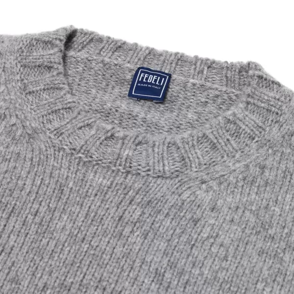 Fedeli Exclusive To Michael Jondral: Flannel Grey 4-Ply Piuma Cashmere Sweate