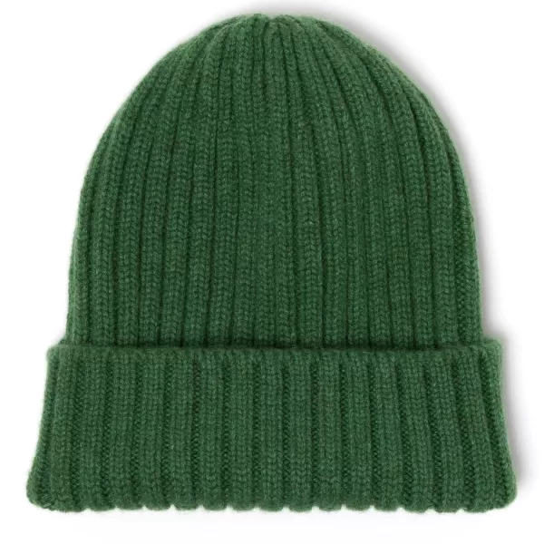 Fedeli Exclusive To Michael Jondral: Green Knitted Hat In Pure Scottish Cashm