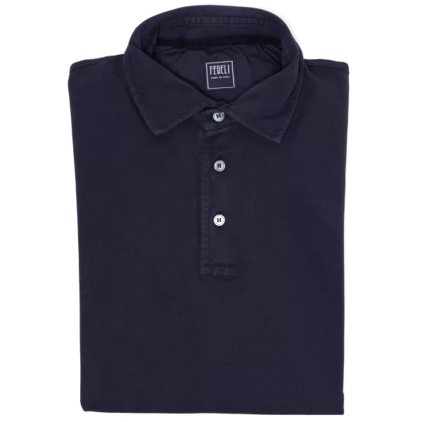 Fedeli Exclusive To Michael Jondral: "North" Long-Sleeve Polo In Pure Giza Co