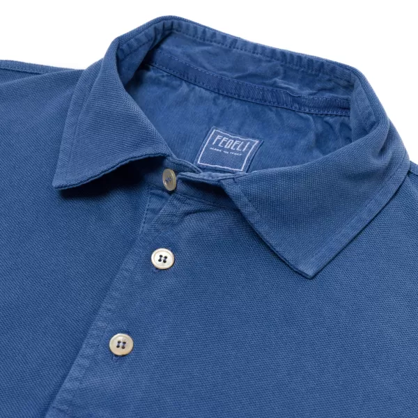 Fedeli Exclusive To Michael Jondral: "North" Long-Sleeve Polo In Pure Giza Co