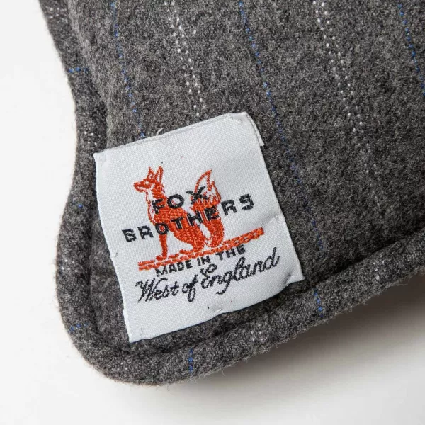 Fox Brothers Exclusively For Michael Jondral: Pillow Made Of Original Fox Flannel With Chalk Stripes