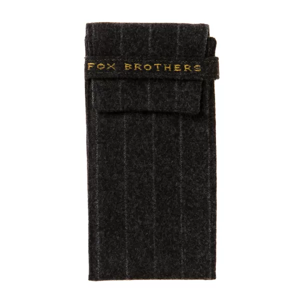 Fox Brothers X Mj: Spectacle Case "Fox Soft Case" Made Of Pure Wool