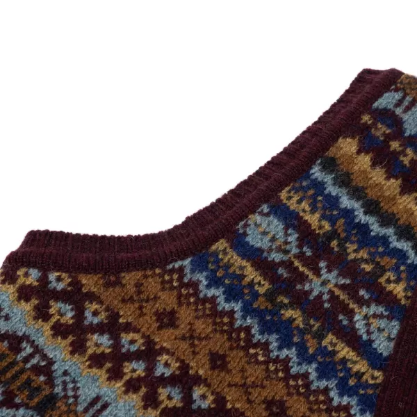 Glenugie Exclusive X Mj: Pure Wool "Fairisle Waistcoat" - Pure Soft Sh