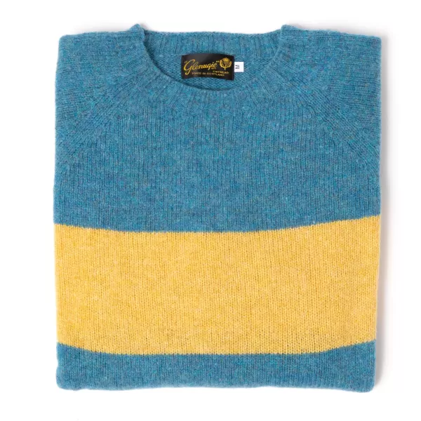 Glenugie Exclusive X Mj: Sweater "Stripe Jumper" Made Of Pure Wool - C