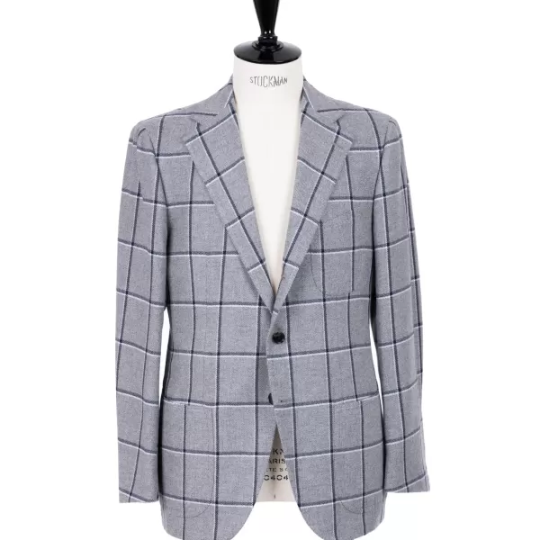 Cesare Attolini Jacket "Grande Finestra" Made Of Wool And Cashmere - Pure Handwork