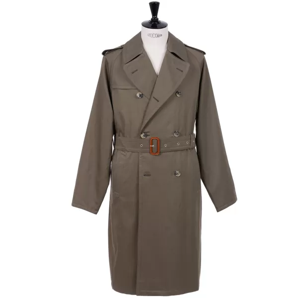 Justo Gimeno Limited Edition X Mj: Coat "Hemingway Trench Coat" In Pure Cotton