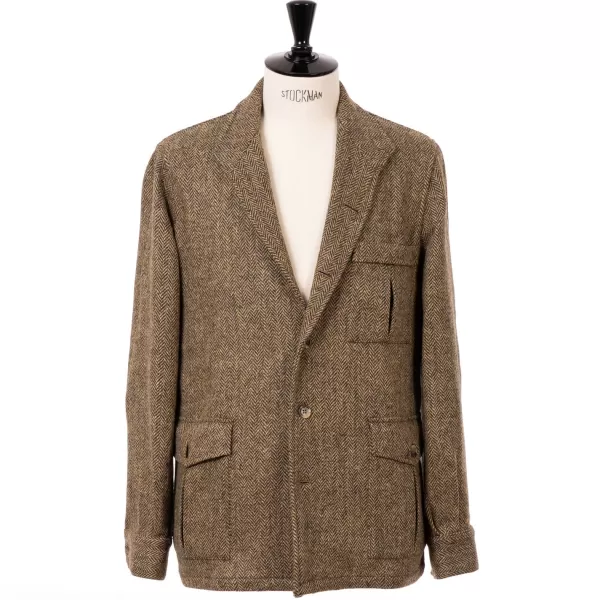 Justo Gimeno Limited Edition X Mj: Hemd-Jacke "Shooting-Teba" Aus Original Harris-T
