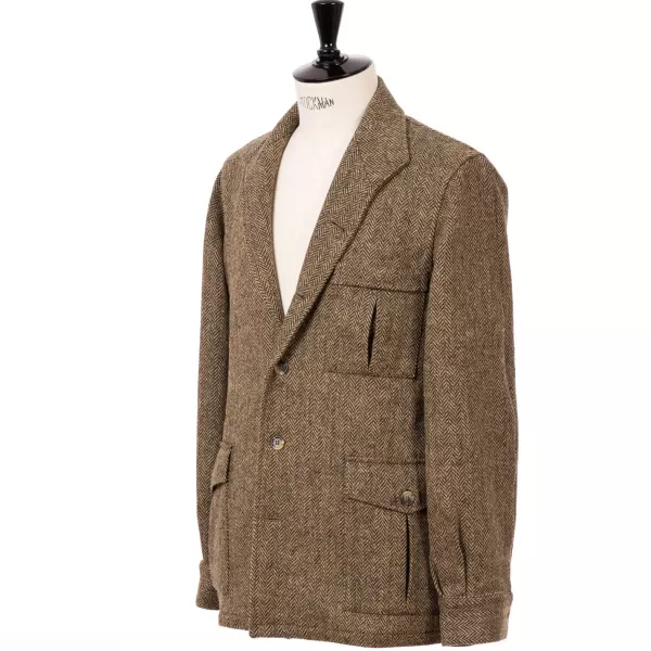 Justo Gimeno Limited Edition X Mj: Hemd-Jacke "Shooting-Teba" Aus Original Harris-T