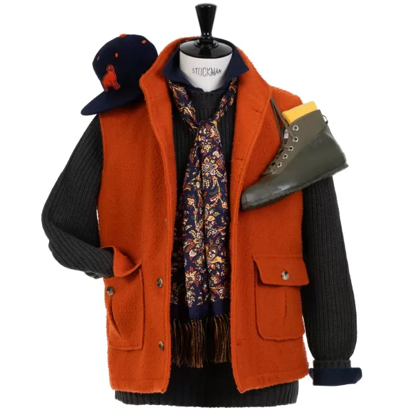 Justo Gimeno Limited Edition X Mj: Vest "Maremma Teba Vest" In Original Casentino W