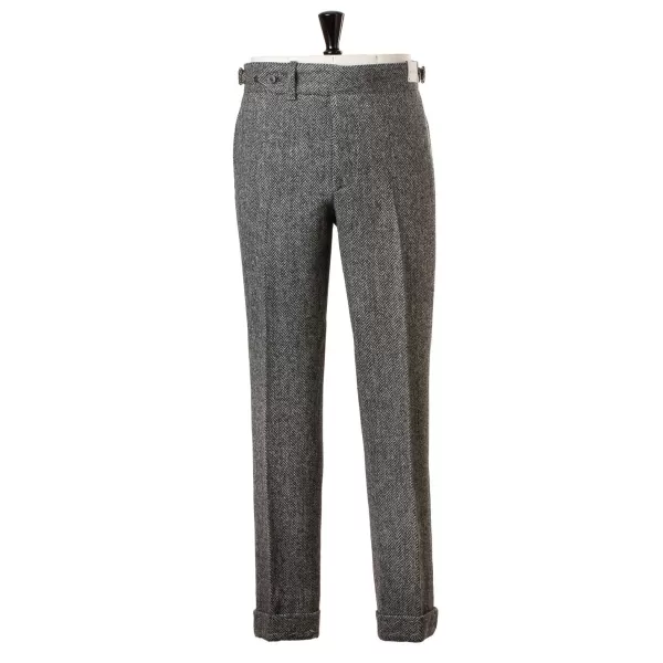 Orazio Luciano Pants "King Of Cool" From Original Harris Tweed - Pure Handwork