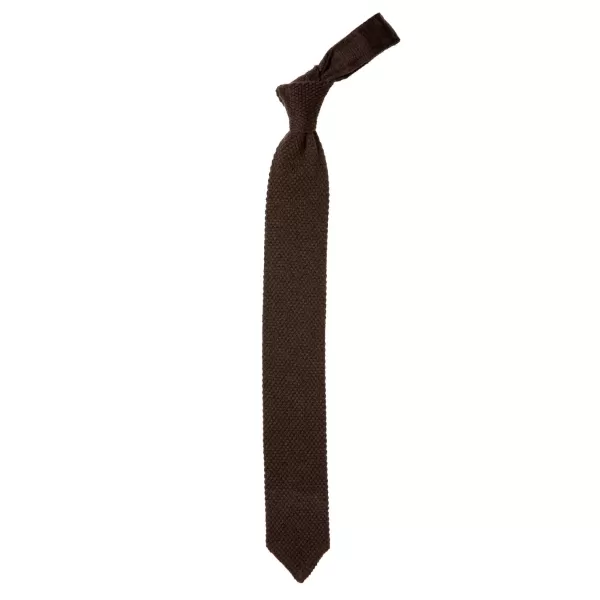 Petronius X Mj: Knitted Tie "Crochet" Made Of Pure Cashmere