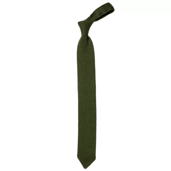 Petronius X Mj: Knitted Tie "Crochet" Made Of Pure Cashmere