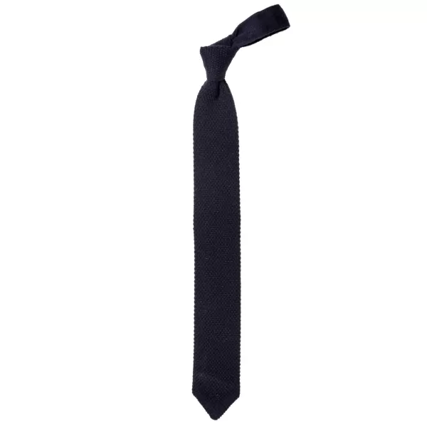 Petronius X Mj: Knitted Tie "Crochet" Made Of Pure Cashmere