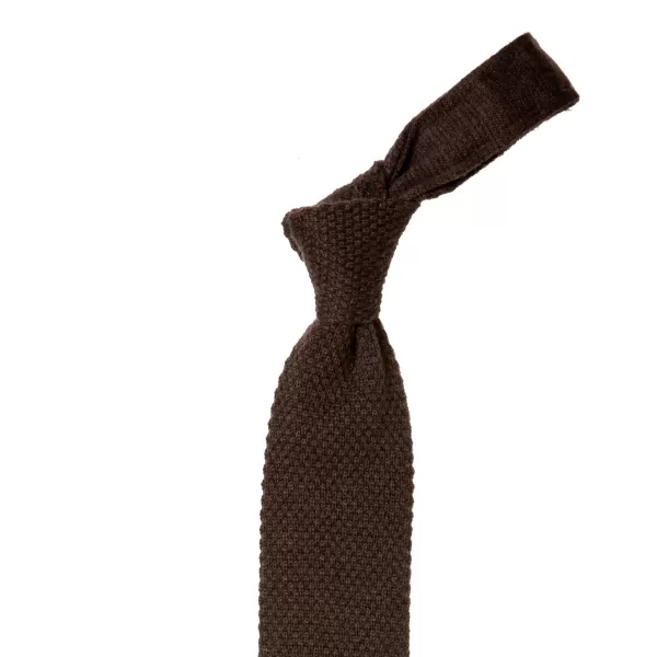 Petronius X Mj: Knitted Tie "Crochet" Made Of Pure Cashmere